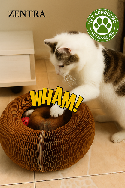 Zentra® - Kat Kurl Cat Toy Scratcher