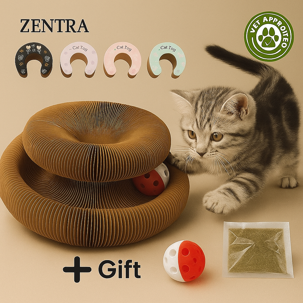 Zentra® - Kat Kurl Cat Toy Scratcher