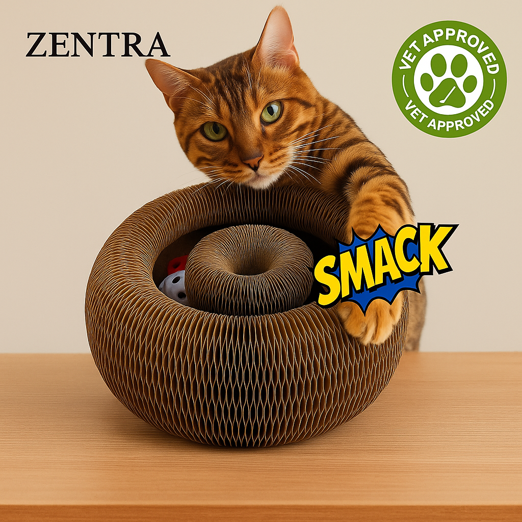 Zentra® - Kat Kurl Cat Toy Scratcher